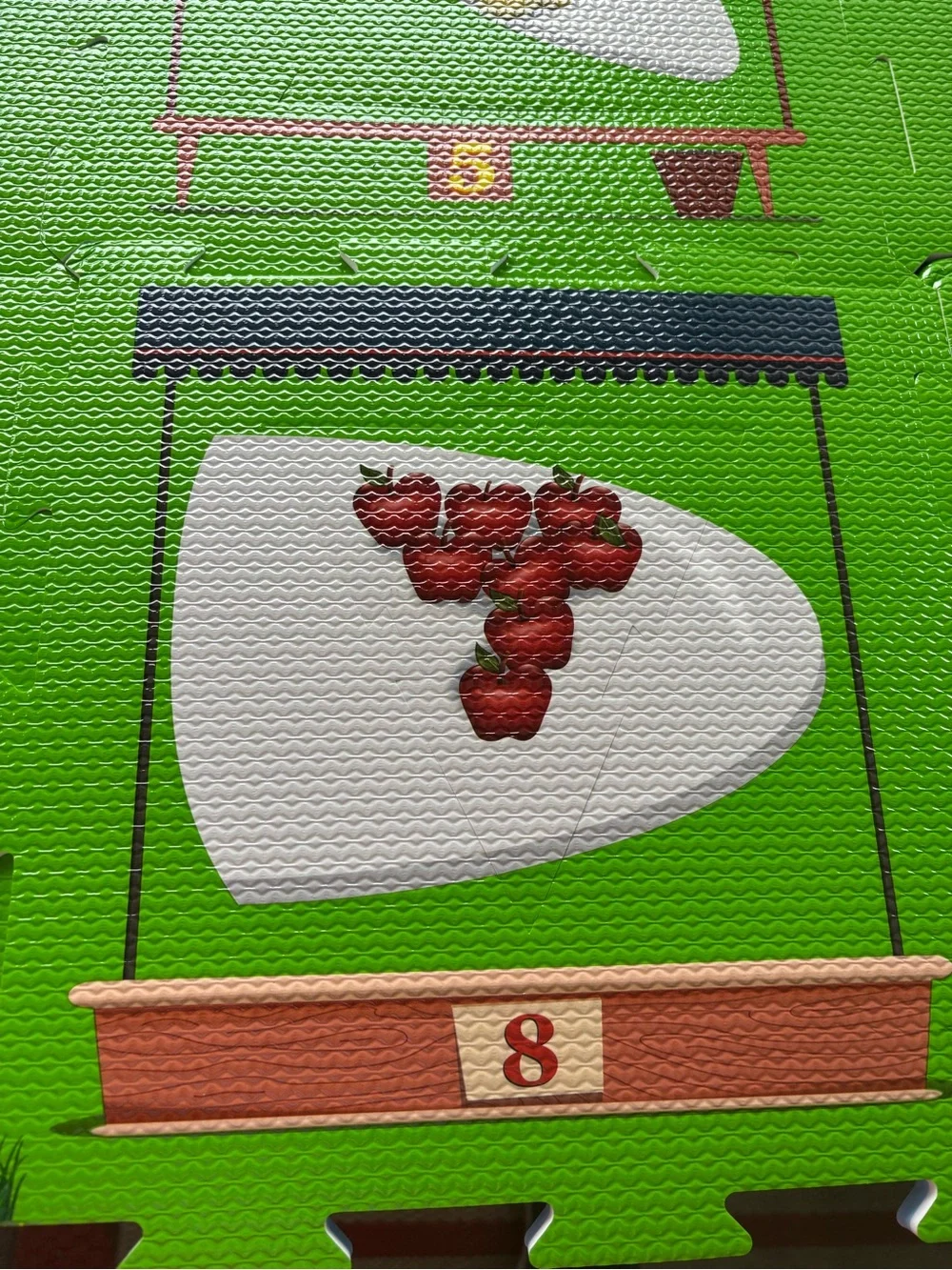 Fruit Market Puzzle Foam Play Mat - Green